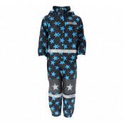 Drop Rain Set Jr, Dk Navy/Sea Blue, 130, Regnkläder