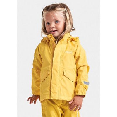 Gläntan Kids Jkt, Pollen Yellow, 130,  Regnjackor