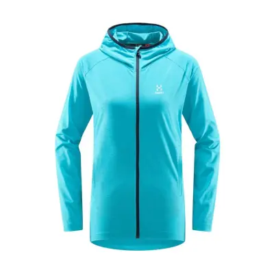 Haglöfs Mirre Mid Hooded Jacket Women Maui Blue - S