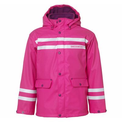 Iceflake Rain Jacket, Pink, 140,  Regnkläder