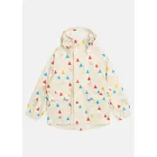 Kids Wings Printed Rain Coat, 006/Antique White, 134/140, Vårjackor