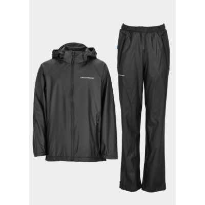 Koster Rain Set Jr, Black/Black, 160,  Set Regnjackor + Byxor