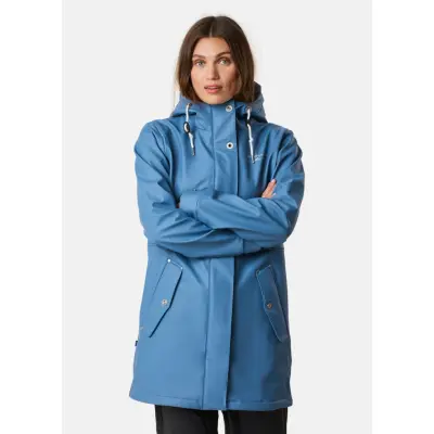 Lammö Coat W, Dusty Denim Blue, 34,  Regnjackor