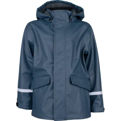 Lindberg Kids' Vestby Rain Jacket Fleece Iron Blue