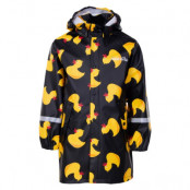 Monsoon Rain Coat Jr, Black Yellow Duck, 110,  Regnjackor
