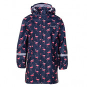 Monsoon Rain Coat Jr, Navy Flamingo, 110,  Regnjackor