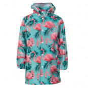 Monsoon Rain Coat Jr, Turquoise Flamingo, 140,  Regnjackor