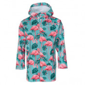 Monsoon Rain Coat, Turquoise Flamingo, L,  Höstjackor