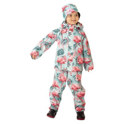 Monsoon Rain Set Jr, Turquoise Flamingo, 130,  Regnjackor