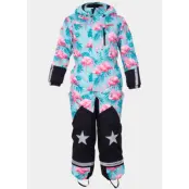 Narvik Overall Jr, Flamingo Aop, 100, Regnjackor