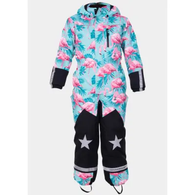 Narvik Overall Jr, Flamingo Aop, 100,  Regnjackor