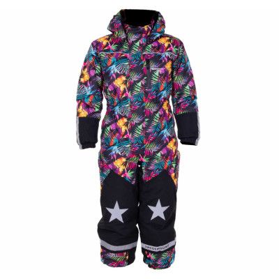 Narvik Overall Jr, Black Aop, 120,  Regnjackor