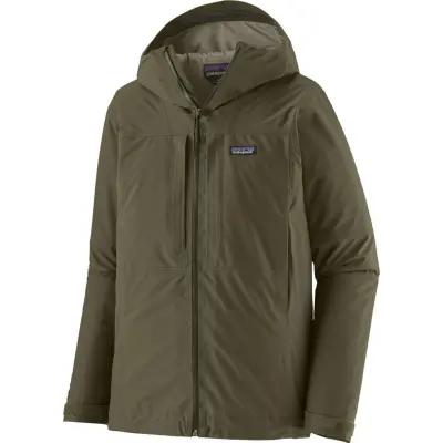 Patagonia Men's Insulated Boulder Fork Rain Jacket Basin Green