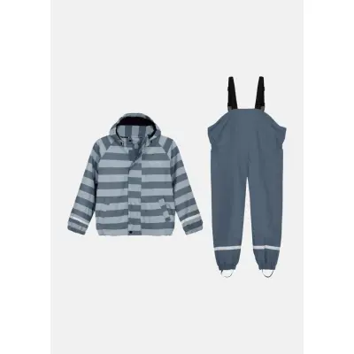 Pu-Set Fodrat Jr, Navy/Blue, 104,  Regnjackor