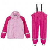 Ofodrat Regnställ Jr, Fuchsia/Pink, 128, Regnjackor
