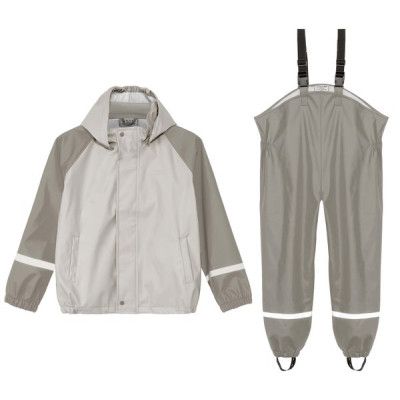Ofodrat Regnställ Jr, Beige, 116,  Regnjackor