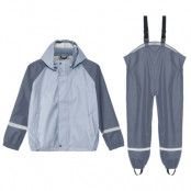 Pu-Set Without Fleece Jr, Navy, 116,  Regnjackor