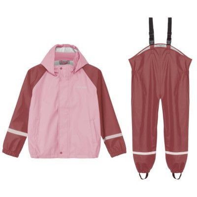 Pu-Set Without Fleece Jr, Plum, 86,  Regnjackor