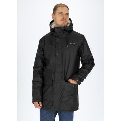 Rain Coat Fleece M, Black, L,  Regnjackor