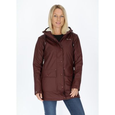 Rain Coat Fleece W, Röd, 36,  Regnjackor