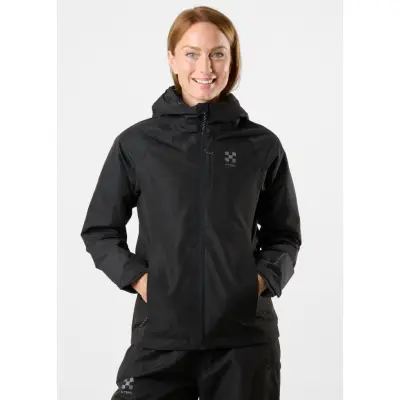 Rain Shell Jacket W, Black, 46,  Vårjackor