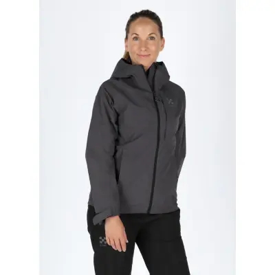 Rain Shell Jacket W, Charcoal, 36,  Vårjackor
