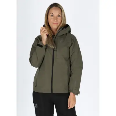 Rain Shell Jacket W, Olive, 46,  Vårjackor