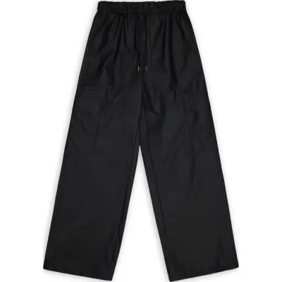 Rains Unisex Cargo Rain Pants Wide Black