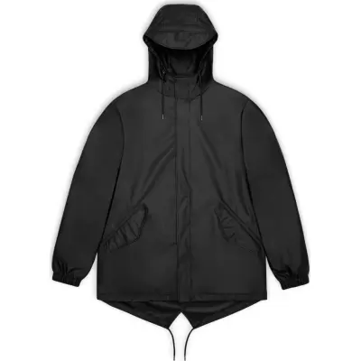 Rains Unisex Fishtail Jacket W3 Black