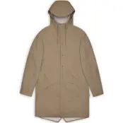 Rains Unisex Long Jacket Beige