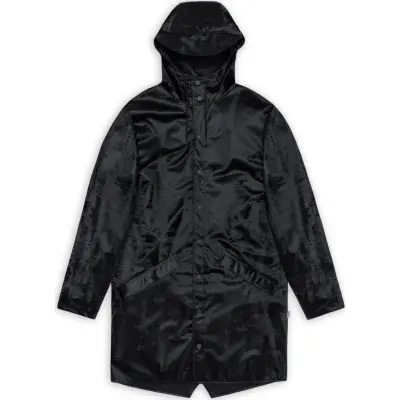 Rains Unisex Long Jacket Coal