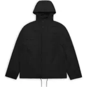 Rains Unisex Suva Hardshell Cargo Jacket W3 Black