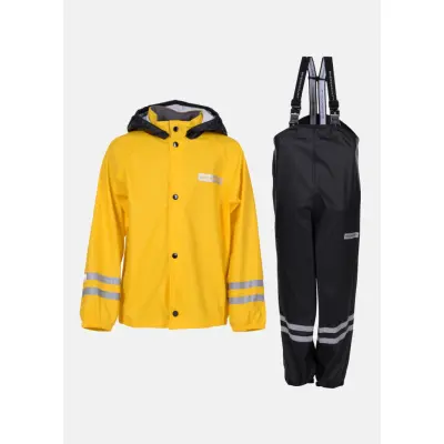 Rusk Rain Set Jr, Yellow/Black, 70,  Byxor
