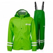 Rusk Rain Set Jr, Lt Green/Dk Green, 110, Regnkläder