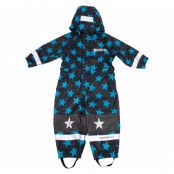 Skur Rainoverall, Dk Navy/Sea Blue, 110, Regnkläder