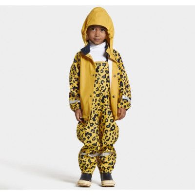 Slaskeman Pr Set 5, Camo Yellow, 80,  Regnjackor