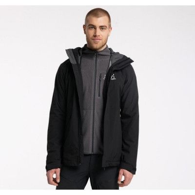 Stuga 3-In-1 Jacket Men, True Black, M,  Regnjackor