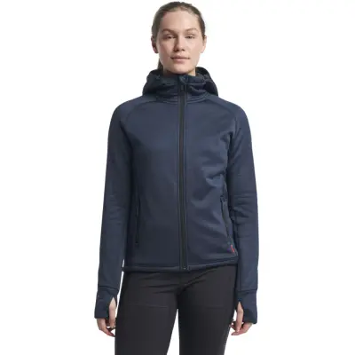 Tenson W's TXlite Hoodie Zip Dark Blue