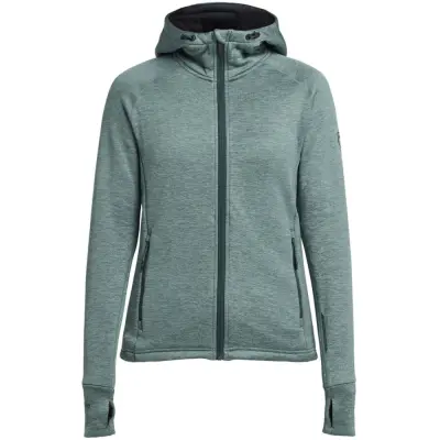 Tenson W's TXlite Hoodie Zip Dark Green