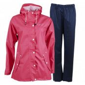 Tjärnö Rain Set W, Fuchsia/Navy, 38, Regnkläder