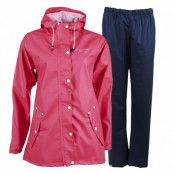 Tjärnö Rain Set W, Fuchsia/Navy, 44,  Regnkläder