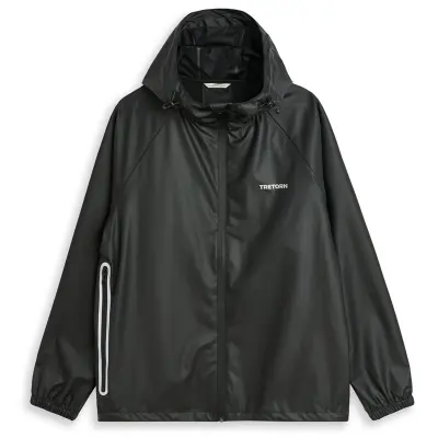 Tretorn Packable Rainbreaker Set Black - M