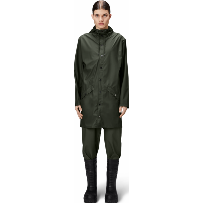 Rains Unisex Long Jacket Green