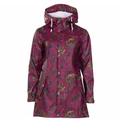 Väderöarna Coat W, Burgundy Indalia, 44,  Regnkläder