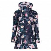 Väderöarna Coat W, Navy Flower, 38, Regnkläder