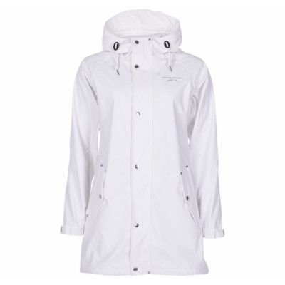 Väderöarna Coat W, White, 48,  Regnkläder