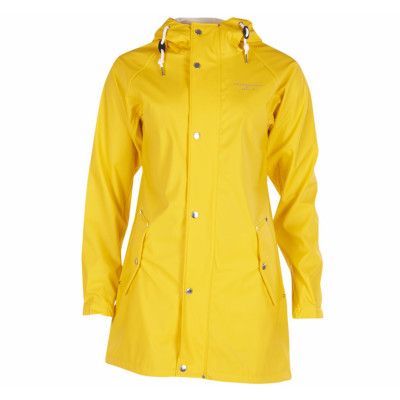Väderöarna Coat W, Yellow, 38,  Regnkläder
