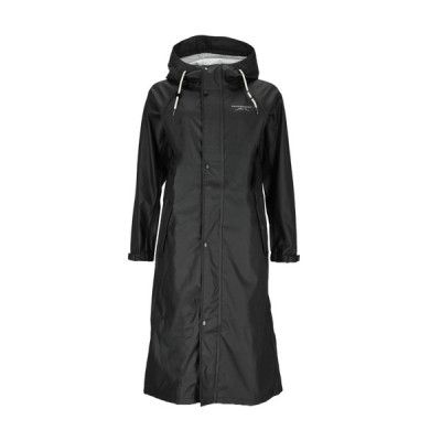 Väderöarna Long Coat W, Black, 36,  Regnjackor
