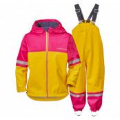 Waterman Kid's Set, Yellow / Fuchsia, 140, Didriksons