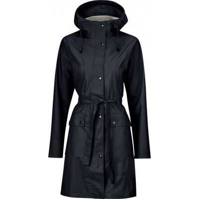 Ilse Jacobsen Women's Belted Raincoat Black